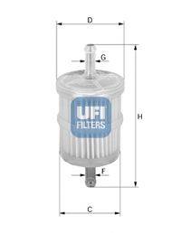Фильтр топливный UFI 3100100