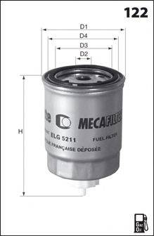 Фильтр топливный MECAFILTER ELG5518