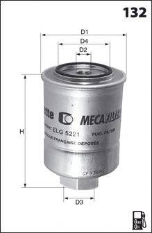 Фильтр топливный MECAFILTER ELG5255