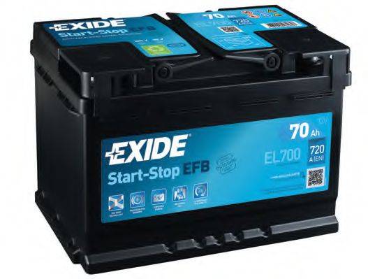 АКБ (стартерная батарея) EXIDE EL700