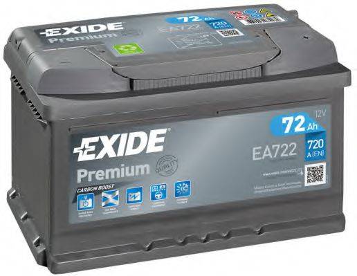 АКБ (стартерная батарея) EXIDE EA722
