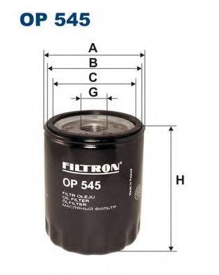 Масляный фильтр двигателя FILTRON OP545