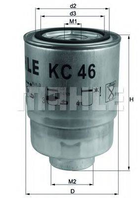 Фильтр топливный MAHLE ORIGINAL KC46