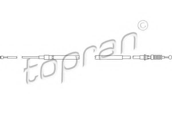 Трос, стояночная тормозная система TOPRAN 111210