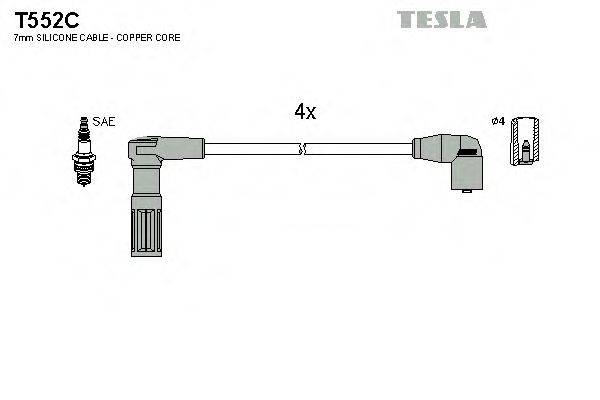 Провода зажигания TESLA T552C