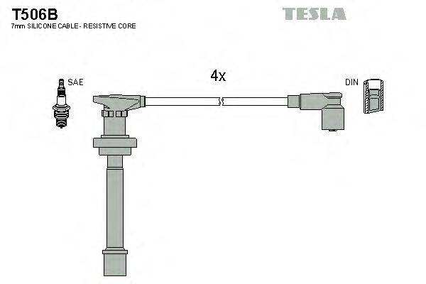 Провода зажигания TESLA T506B