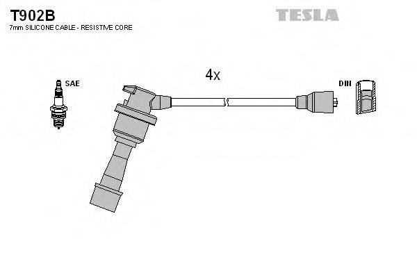 Провода зажигания TESLA T902B
