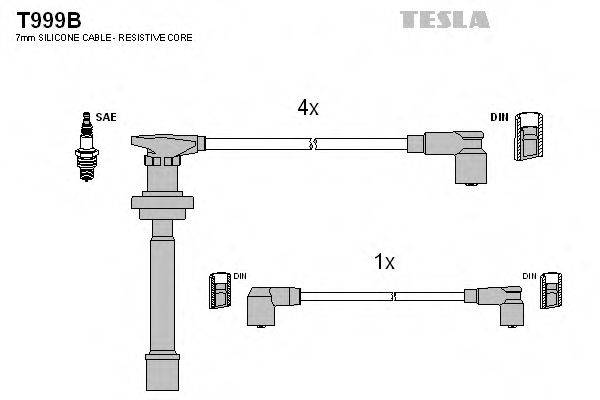 Провода зажигания TESLA T999B