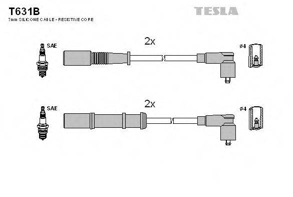 Провода зажигания TESLA T631B