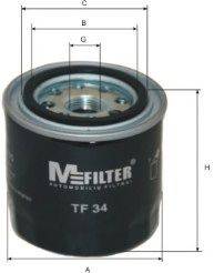 Масляный фильтр двигателя MFILTER TF34
