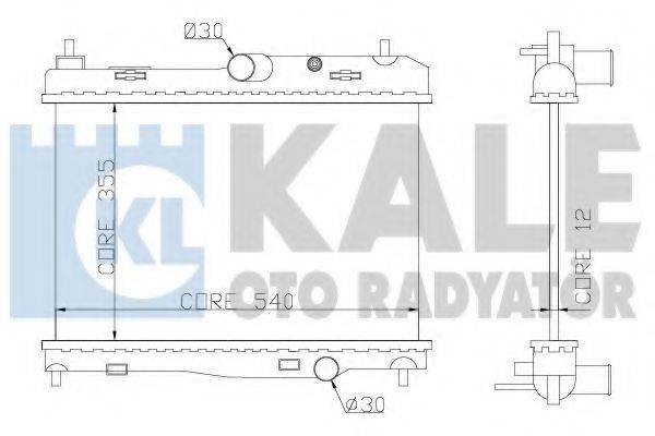 Радиатор (охлаждение двигателя) KALE OTO RADYATOR 356100
