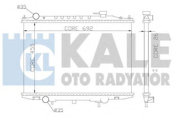 Радиатор (охлаждение двигателя) KALE OTO RADYATOR 362900
