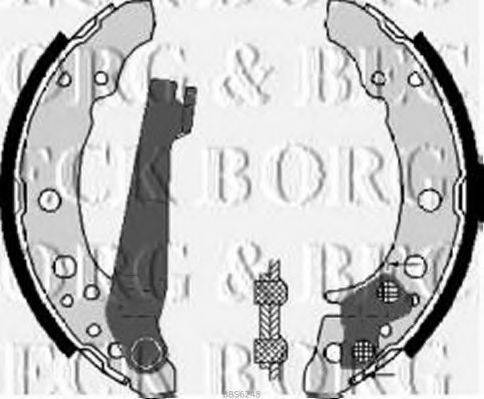 Колодки (барабанный тормоз) BORG & BECK BBS6248