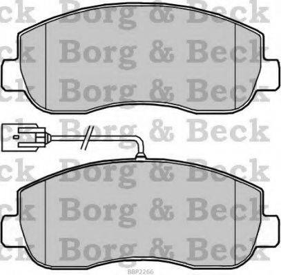 Колодки тормозные BORG & BECK BBP2266