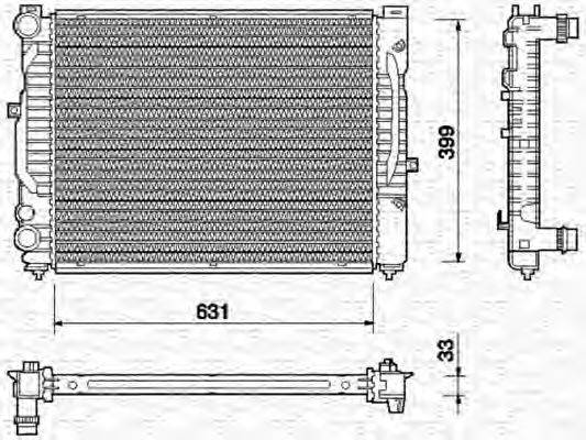 Радиатор (охлаждение двигателя) MAGNETI MARELLI 350213712000