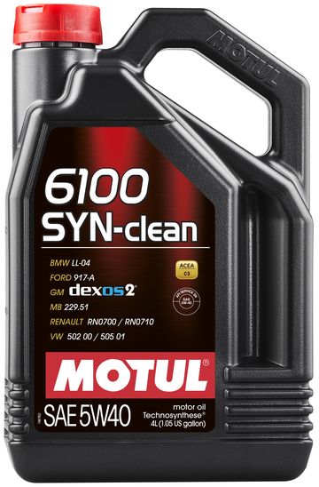 Масло моторное Technosynthese 6100 Syn-clean SAE 5W40 (4L)