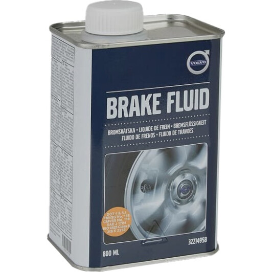 Жидкость тормозная dot 4 Volvo «Brake Fluid Plus», 0.8л