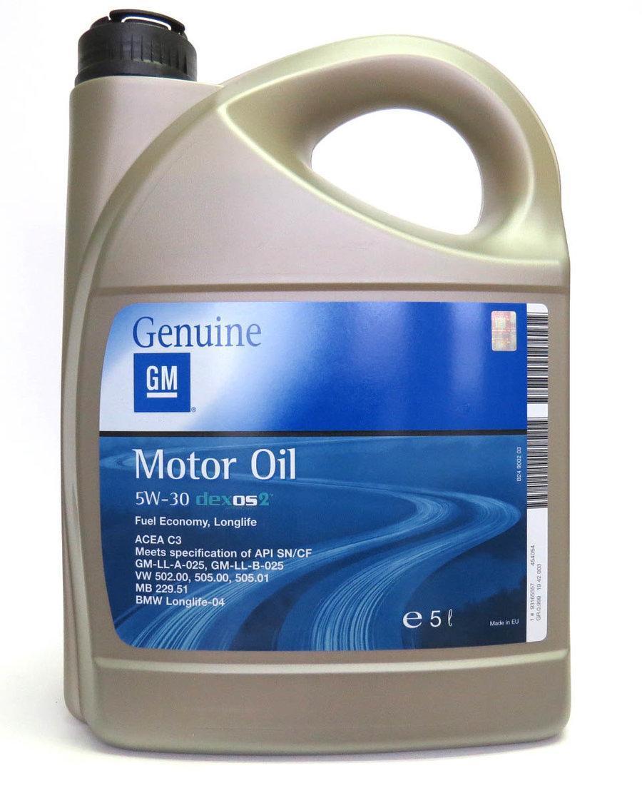 Масло моторное синтетическое General Motors «Dexos 1 Gen2 5W-30», 1л
