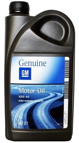 Масло моторное полусинтетическое General Motors «Motor Oil 10W-40», 2л