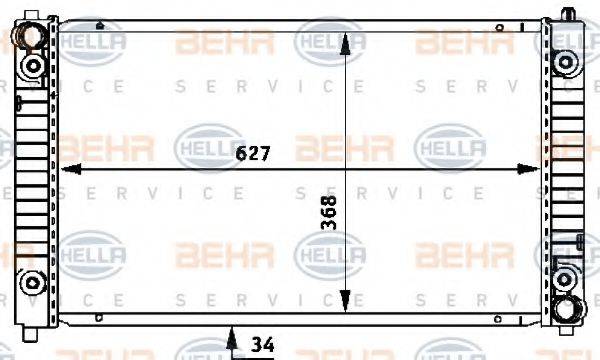 BEHR HELLA SERVICE 8MK376721301 Радиатор (охлаждение двигателя)