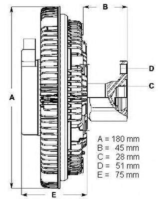 BERU LK056 Сцепление вентилятора радиатора