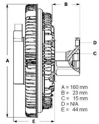 BERU LK059 Сцепление вентилятора радиатора