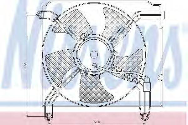 Вентилятор (охлаждение двигателя) NISSENS 85349