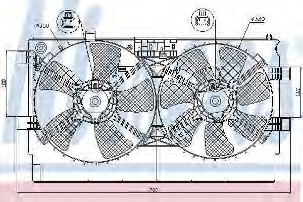 Вентилятор (охлаждение двигателя) NISSENS 85635