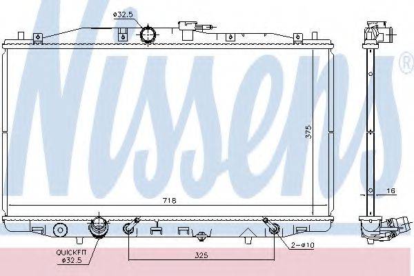 Радиатор (охлаждение двигателя) NISSENS 68152