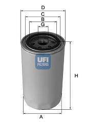 Масляный фильтр двигателя UFI 23.102.00
