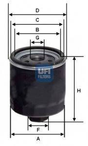 Масляный фильтр двигателя UFI 2342800