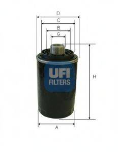 Масляный фильтр двигателя UFI 23.493.00