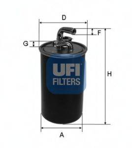 Фильтр топливный UFI 24.030.00