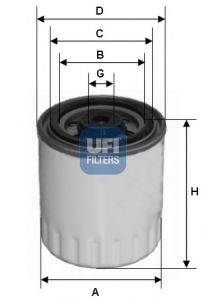 UFI 2432100 Фильтр топливный