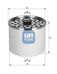 Фильтр топливный UFI 24.361.00