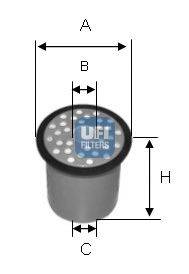 Фильтр топливный UFI 2438800