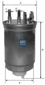 Фильтр топливный UFI 2441200