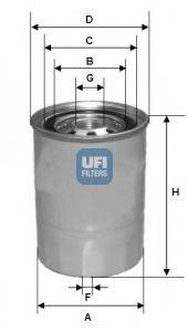 Фильтр топливный UFI 2442300