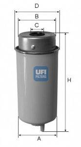 Фильтр топливный UFI 2443200
