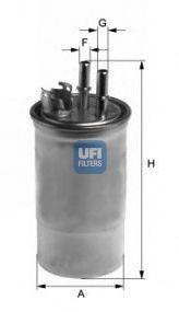 Фильтр топливный UFI 2443300