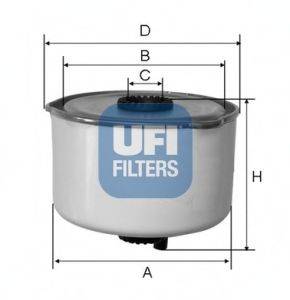 Фильтр топливный UFI 2445400