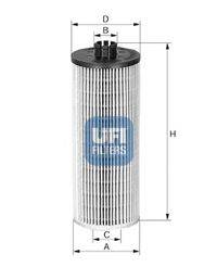 Масляный фильтр двигателя UFI 25.005.00