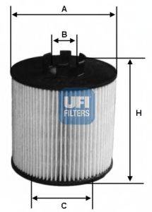 Масляный фильтр двигателя UFI 25.012.00