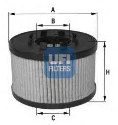 Масляный фильтр двигателя UFI 25.015.00