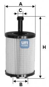 Масляный фильтр двигателя UFI 25.023.00