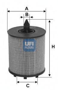 Масляный фильтр двигателя UFI 2502400