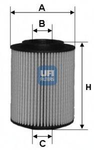 Масляный фильтр двигателя UFI 2502700