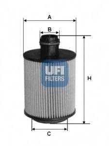 Масляный фильтр двигателя UFI 2506100