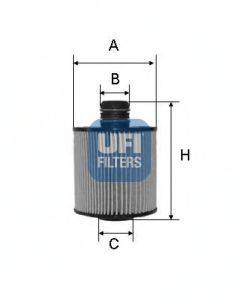 Масляный фильтр двигателя UFI 25.083.00