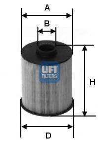 Фильтр топливный UFI 2600600